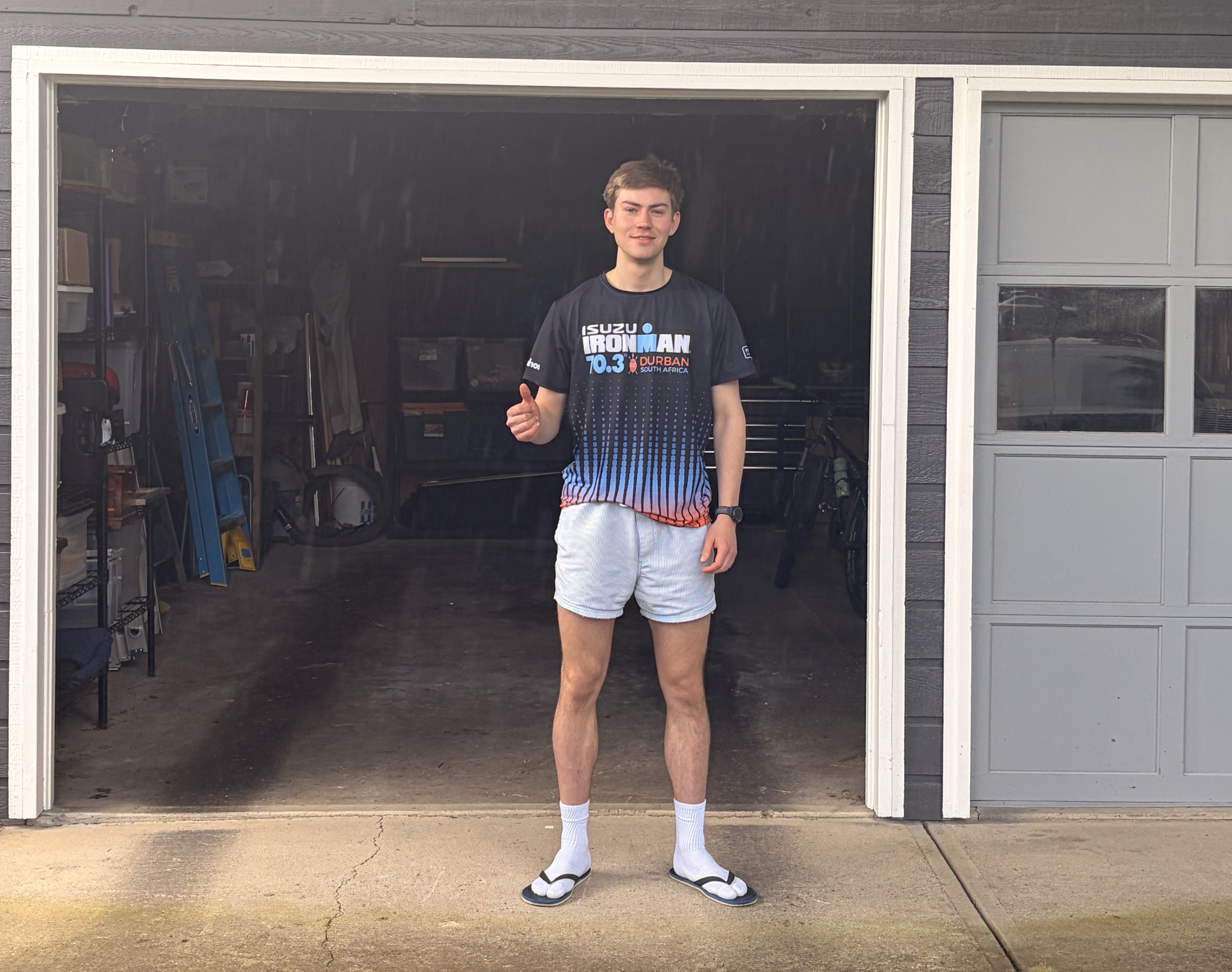 Kimber in the garage